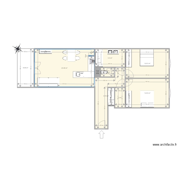 PLAN F3 PARC LUCIE. Plan de 0 pièce et 0 m2