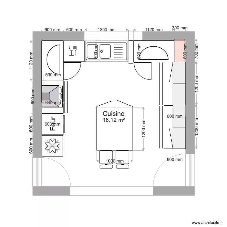 CUISINE MACHECOUL. Plan de 