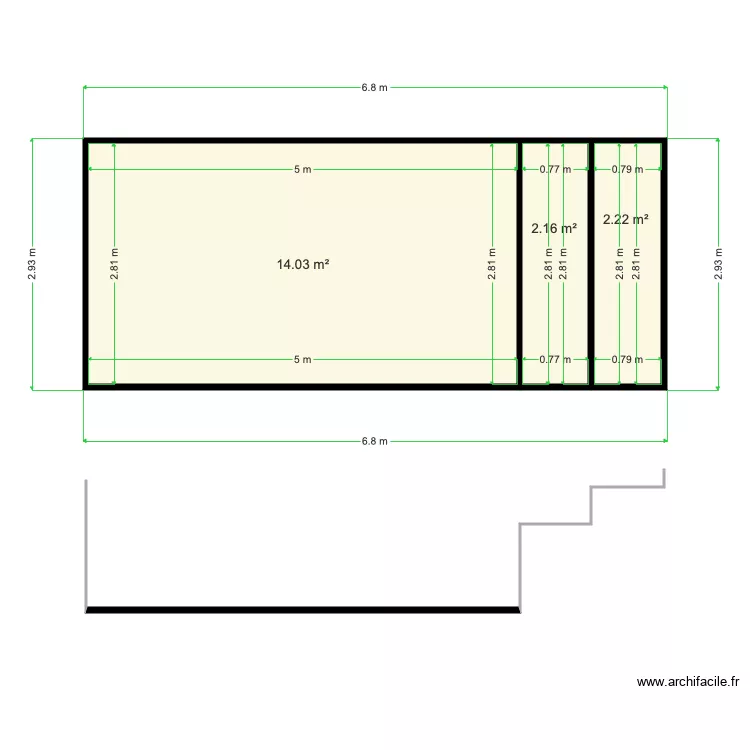 piscine marie rose daniel . Plan de 