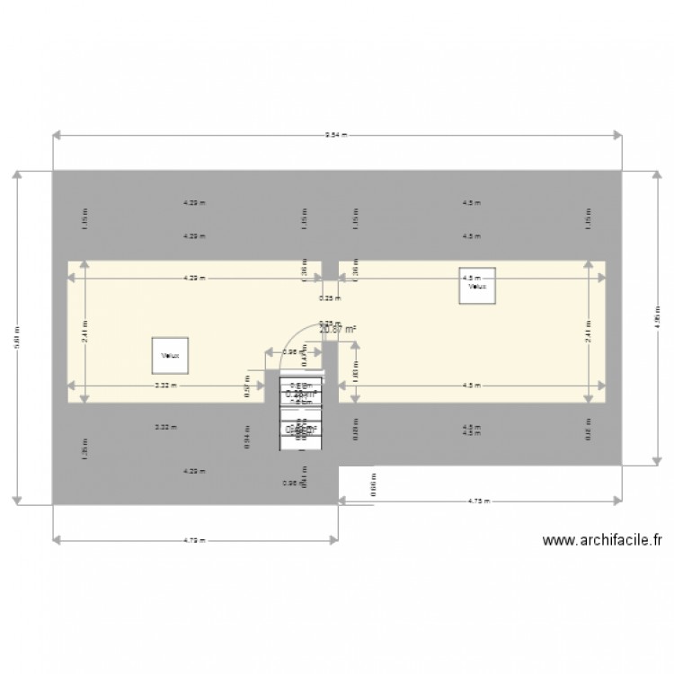 combles. Plan de 0 pièce et 0 m2