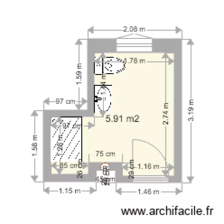 LEBBAL SDB projet. Plan de LEBBAL SDB projet. Plan de