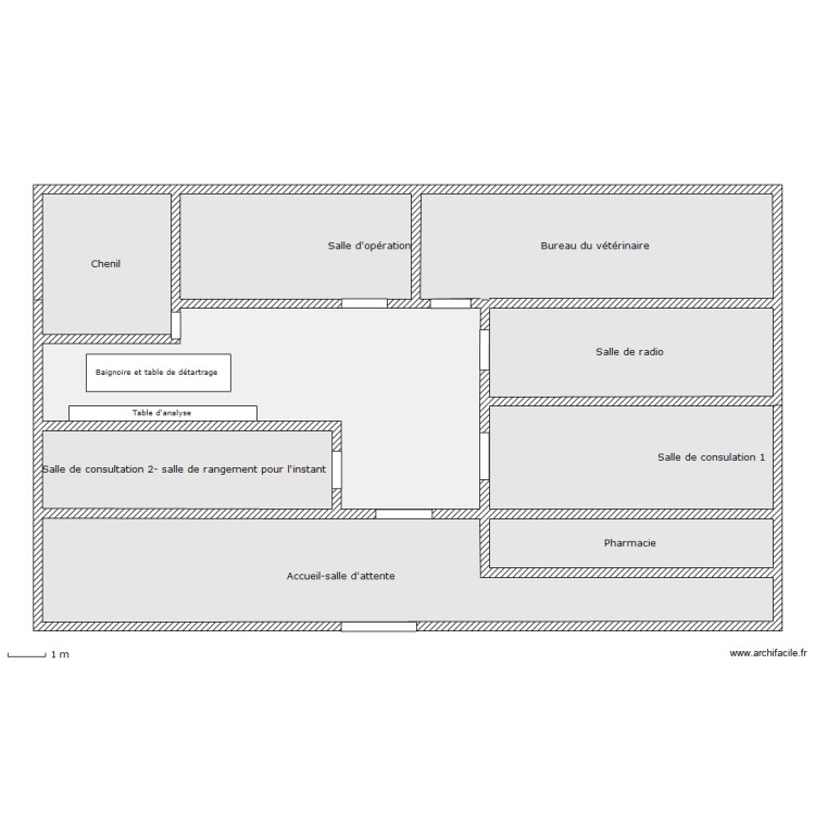 Plan vétérinaire Plan dessiné par zoma