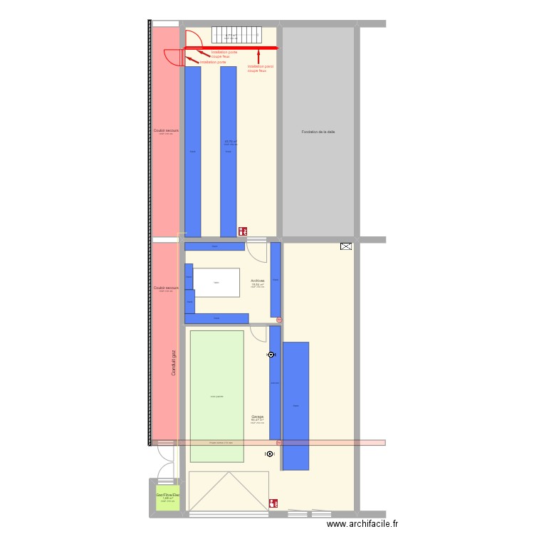 JACTAL SOUS SOL 2. Plan de 8 pièces et 231 m2