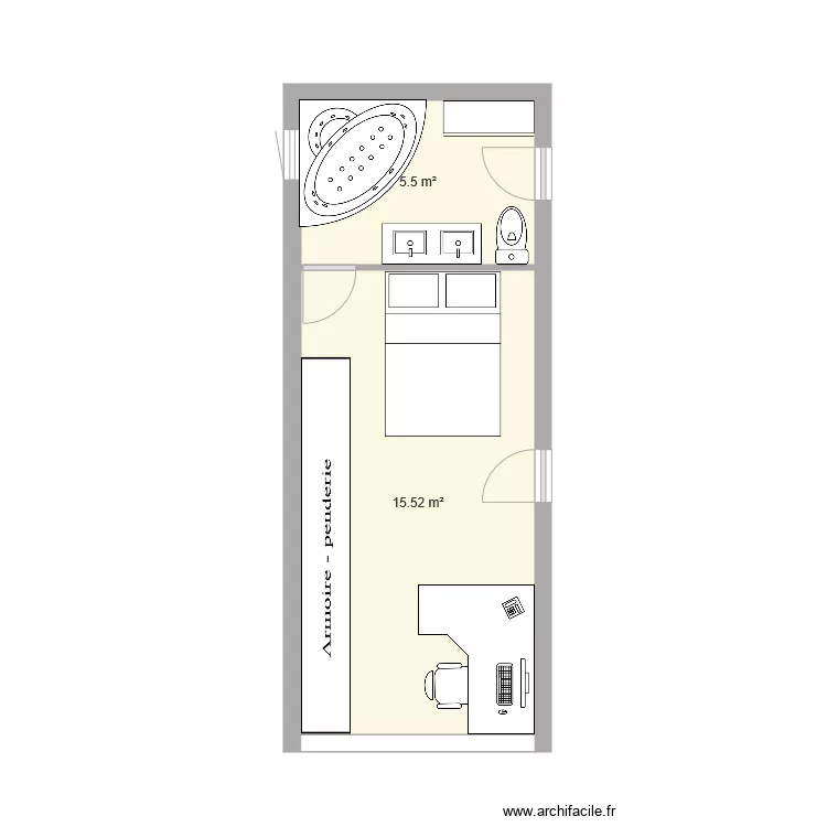 am&eacute;nagement garage. Plan de 