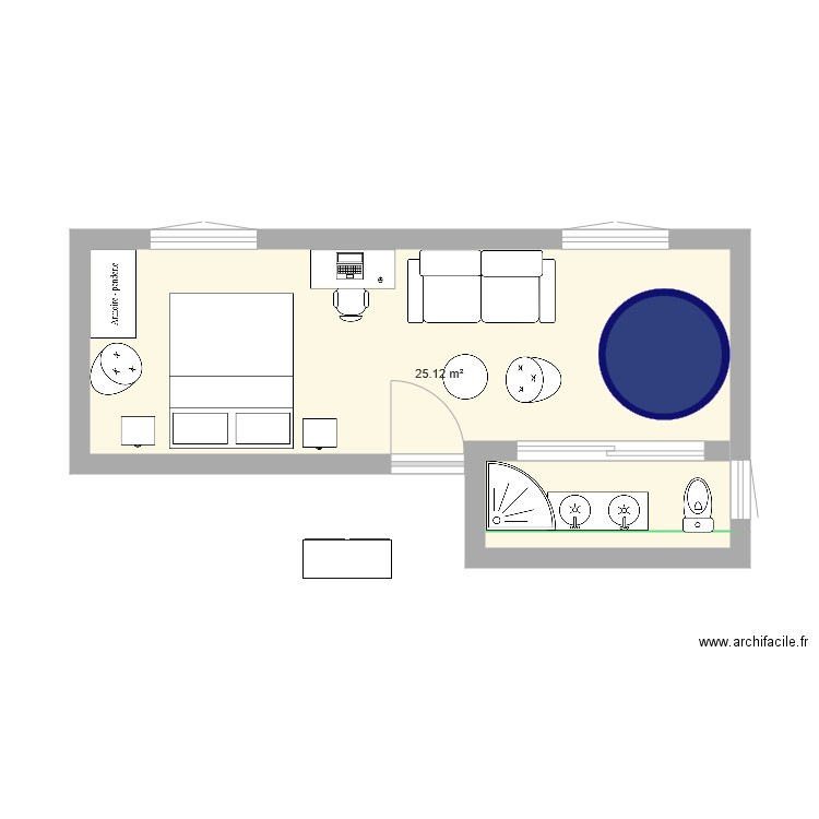 chambre nuptiale 2. Plan de 0 pièce et 0 m2