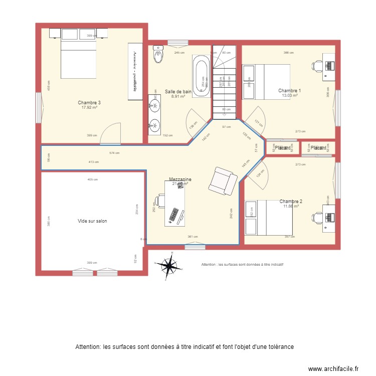 BI 1445 étage. Plan de 0 pièce et 0 m2