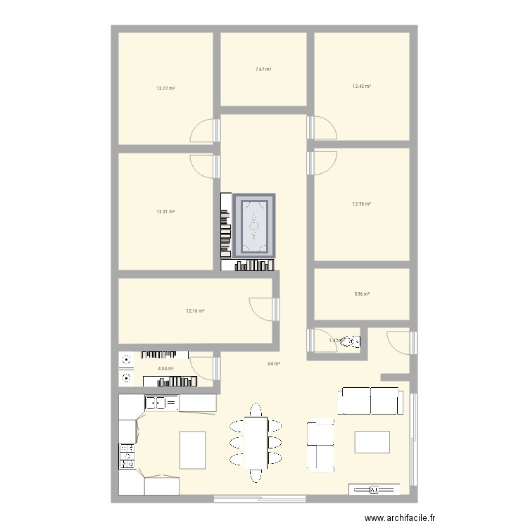 Maison 160m2. Plan de 0 pièce et 0 m2