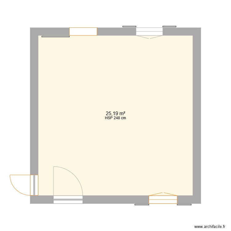 maison derrière le mur . Plan de 0 pièce et 0 m2