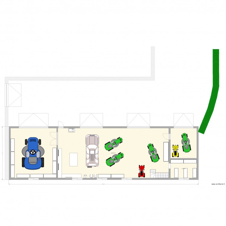 Ateliers. Plan de 0 pièce et 0 m2