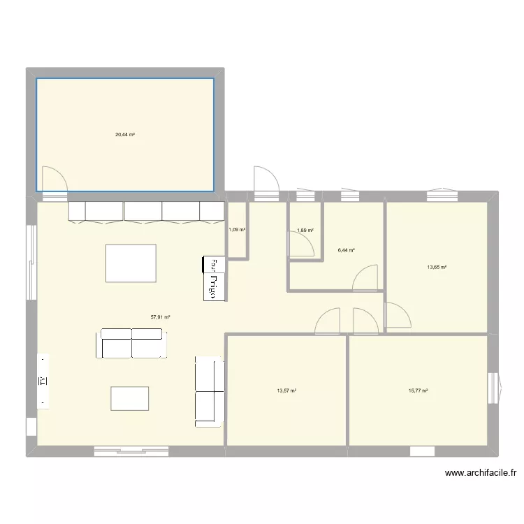 MAISON SECONDAIRE NAZ. Plan de 