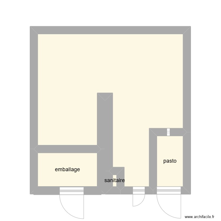tamazgha. Plan de 4 pièces et 21 m2