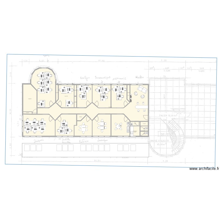 Perf avec travaux. Plan de 0 pièce et 0 m2