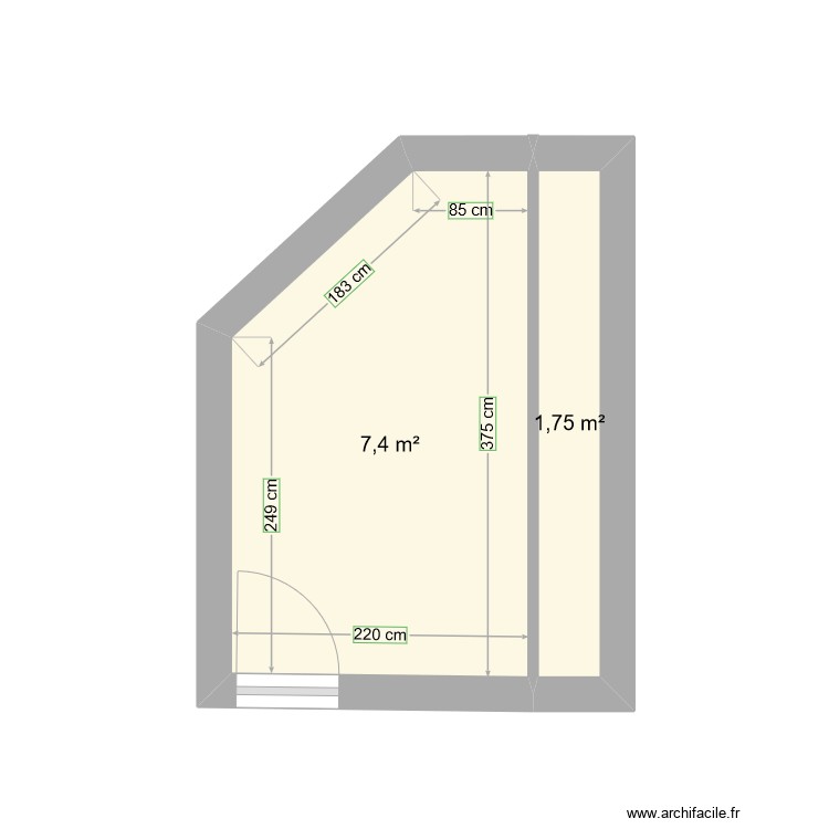 Chamnbre Roman Saint Antoine. Plan de 0 pièce et 0 m2