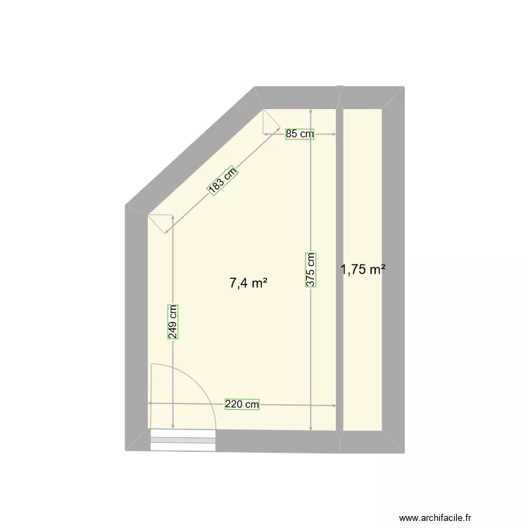 Chamnbre Roman Saint Antoine. Plan de 