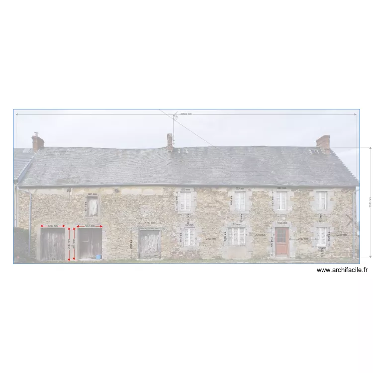 m&eacute;tr&eacute;s maison david legrand. Plan de 