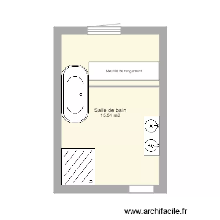 Salle de Bain. Plan de Salle de Bain. Plan de