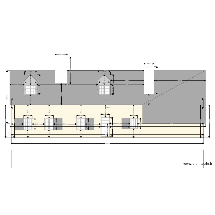 FACADE AVANT AVANT POSE FENETRE DE TOIT. Plan de 0 pièce et 0 m2