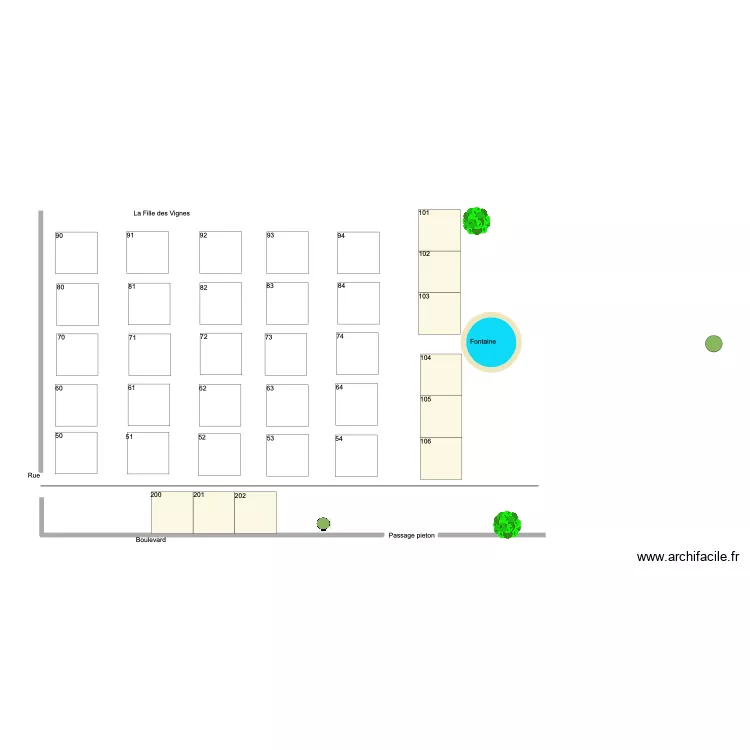 Terrasse LCA B. Plan de 