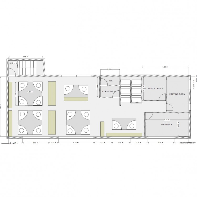 UPPER FLOOR VERSION 3. Plan de 0 pièce et 0 m2