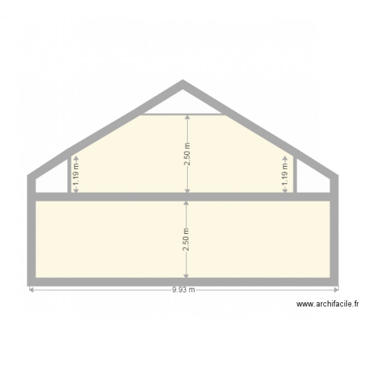 Achour Coupe 1. Plan de 0 pièce et 0 m2