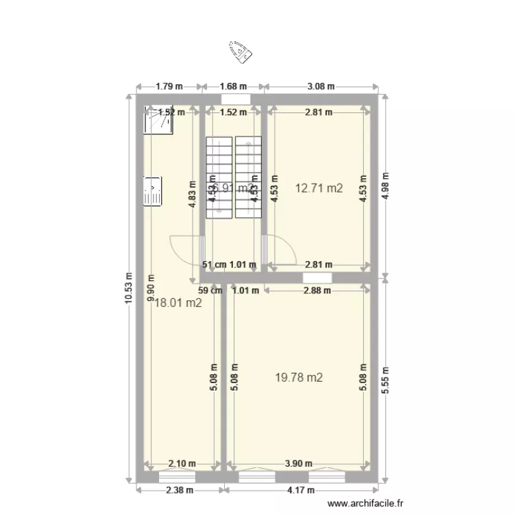 abattoir etage. Plan de 