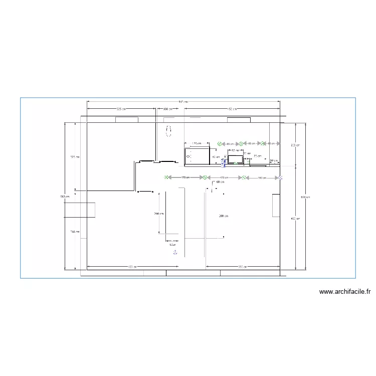 belle ile etage. Plan de 