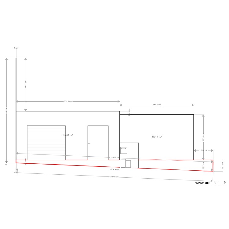 dénivelé avant. Plan de 0 pièce et 0 m2