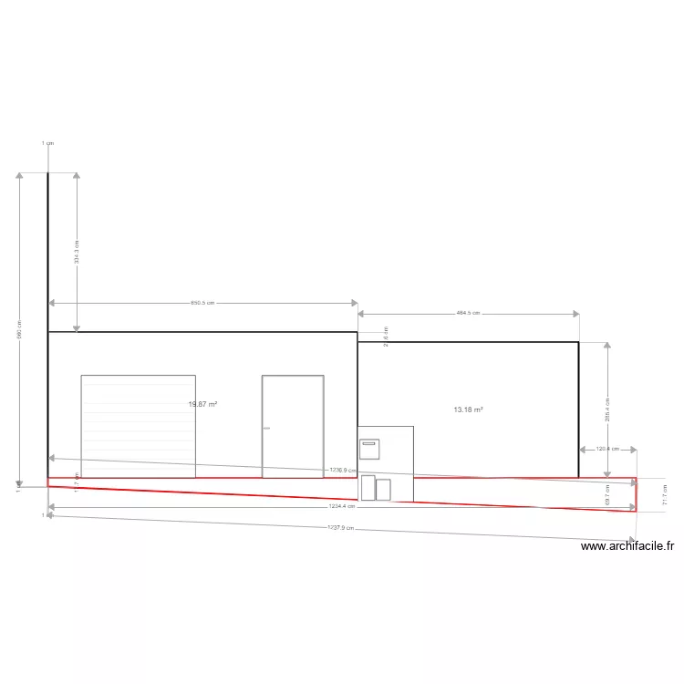 d&eacute;nivel&eacute; avant. Plan de 