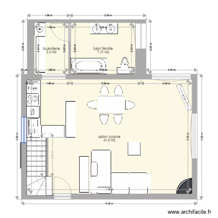 appartement rez montricher location. Plan de 