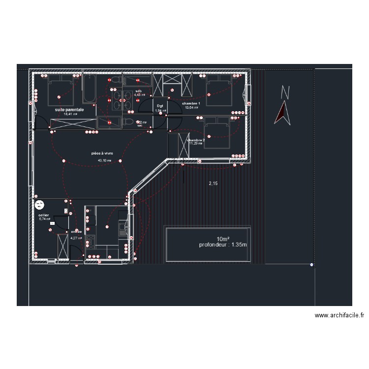 Maison  2  Fab. Plan de 0 pièce et 0 m2