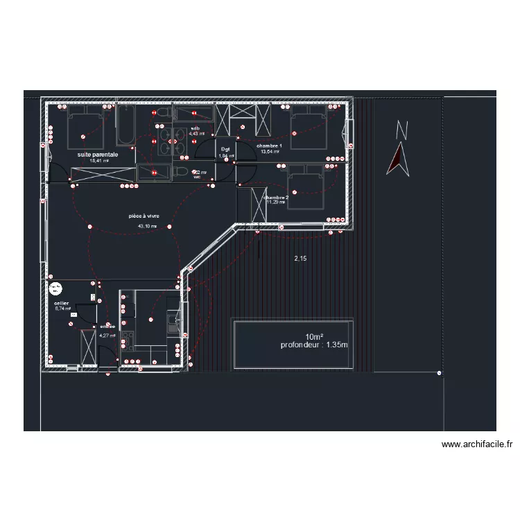 Maison  2  Fab. Plan de 