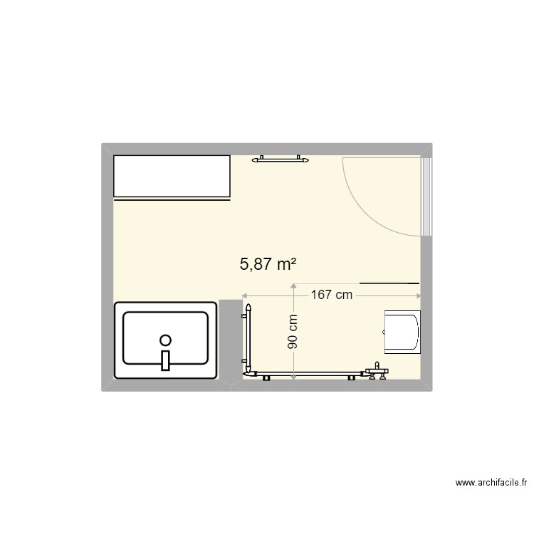 ANTONIO SDB Projet . Plan de 0 pièce et 0 m2