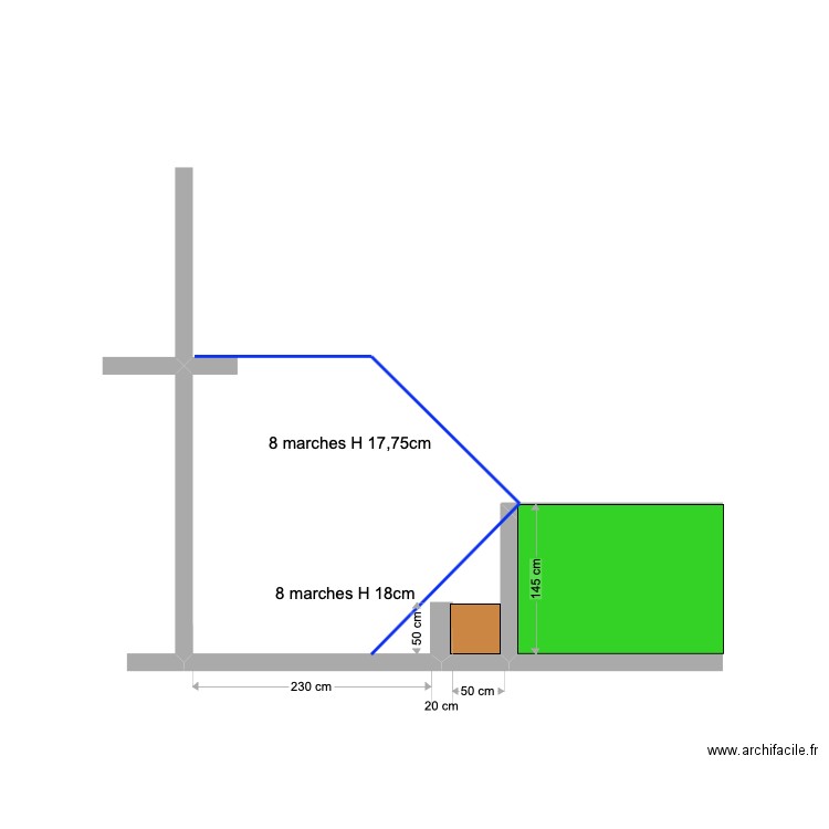 Banning 21 Profil terrasse - jardin (2). Plan de 0 pièce et 0 m2