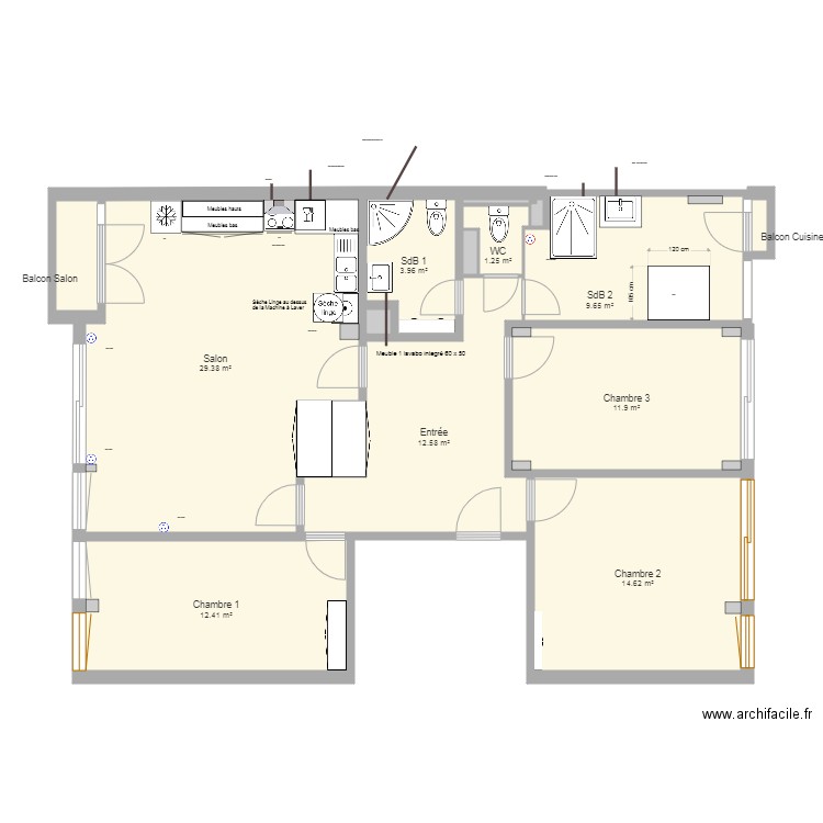 Place Baille Futur. Plan de 0 pièce et 0 m2