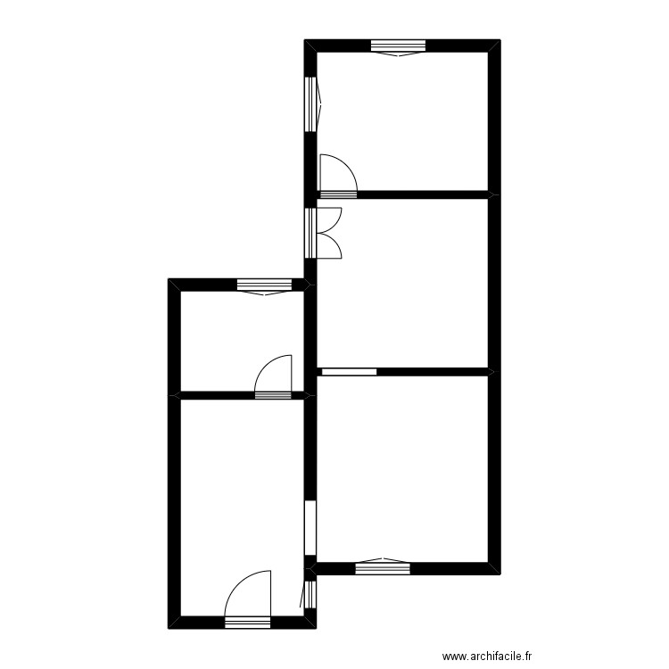 COLIN LUVERA. Plan de 3 pièces et 59 m2