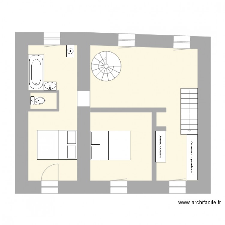 Quintard Etage 1. Plan de 0 pièce et 0 m2