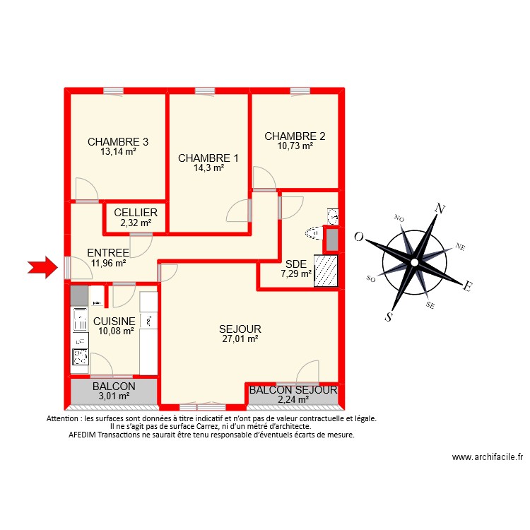 BI8635. Plan de 11 pièces et 102 m2