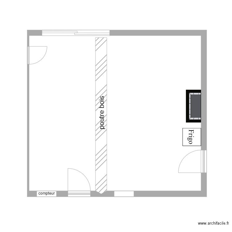 PORCHER. Plan de 0 pièce et 0 m2