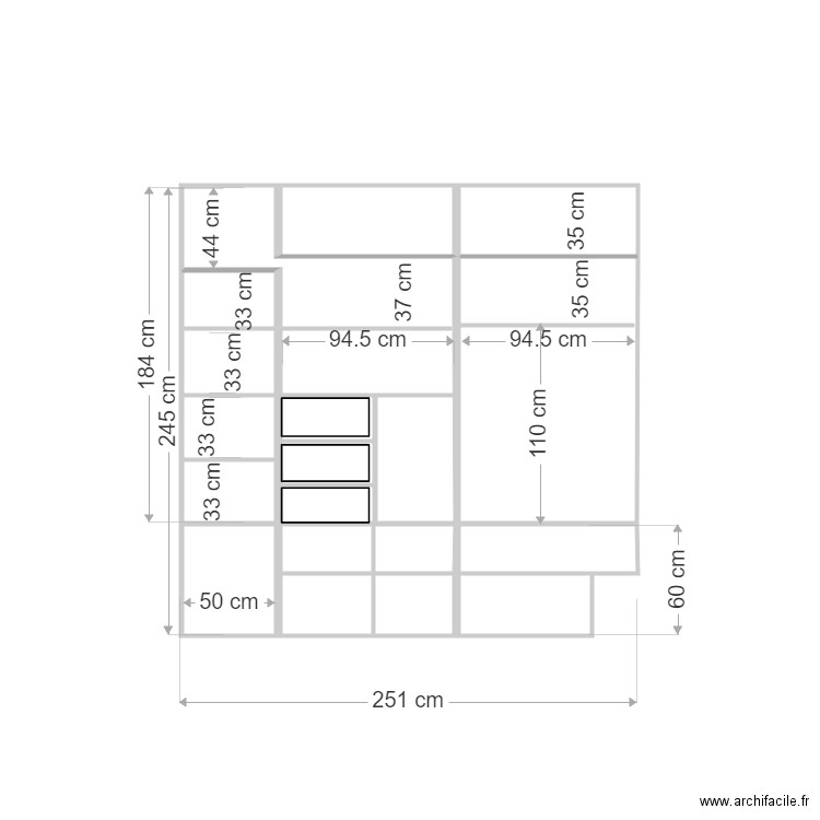 placard reuilly enfant interieur 24 juin. Plan de 0 pièce et 0 m2