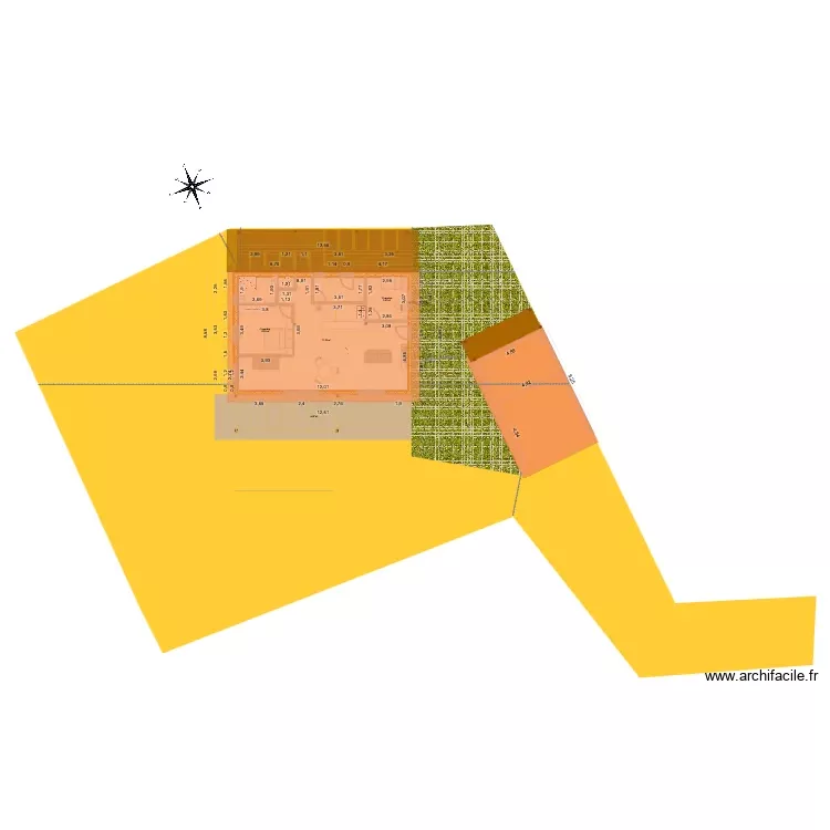 Projet maison H Sam. Plan de 3 Pièces et 93 m² Projet maison H Sam. Plan de 3 Pièces et 93 m²