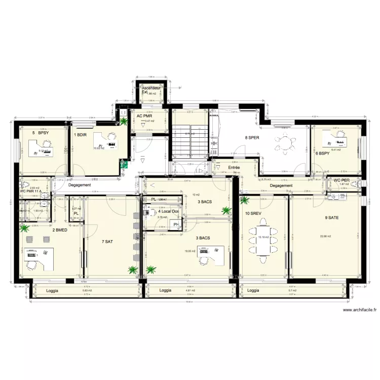 Plan FUTUR 2 eme  Figeac M SUDRES. Plan de 