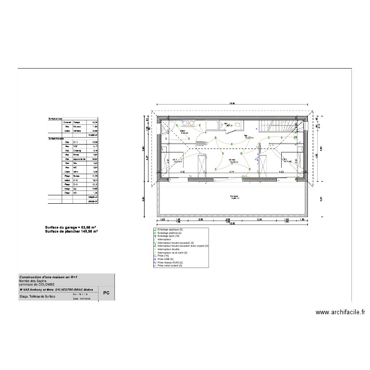 vaz etage. Plan de 0 pièce et 0 m2