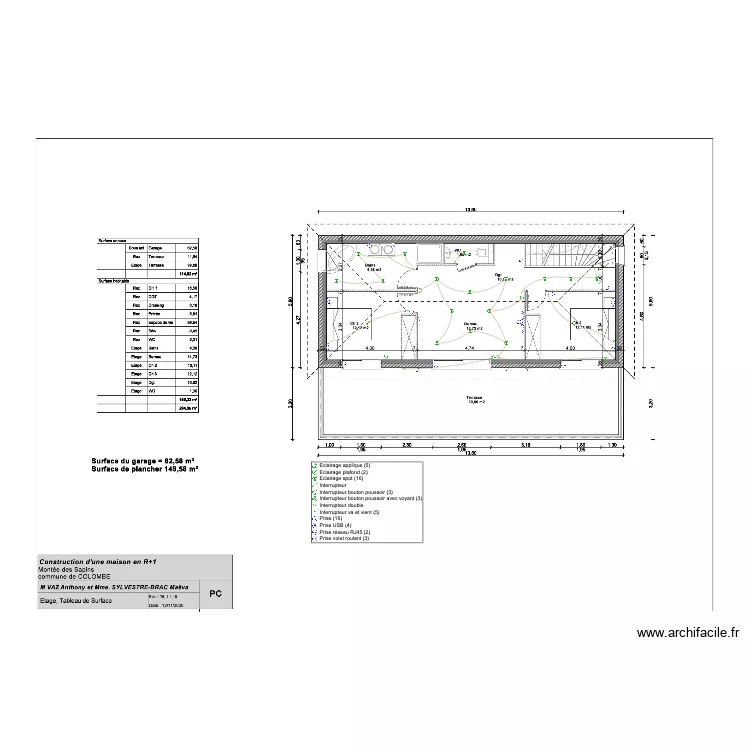 vaz etage. Plan de vaz etage. Plan de