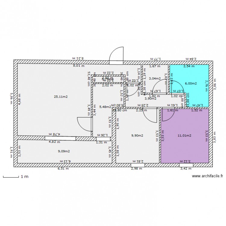 T3 Grabels. Plan de 0 pièce et 0 m2