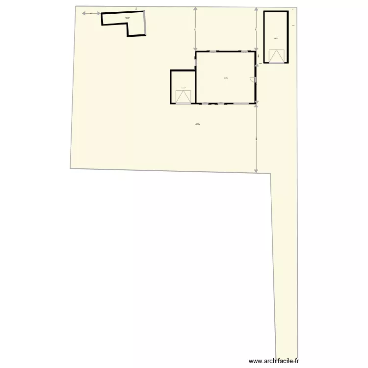 plan masse Maxime avant travaux. Plan de 