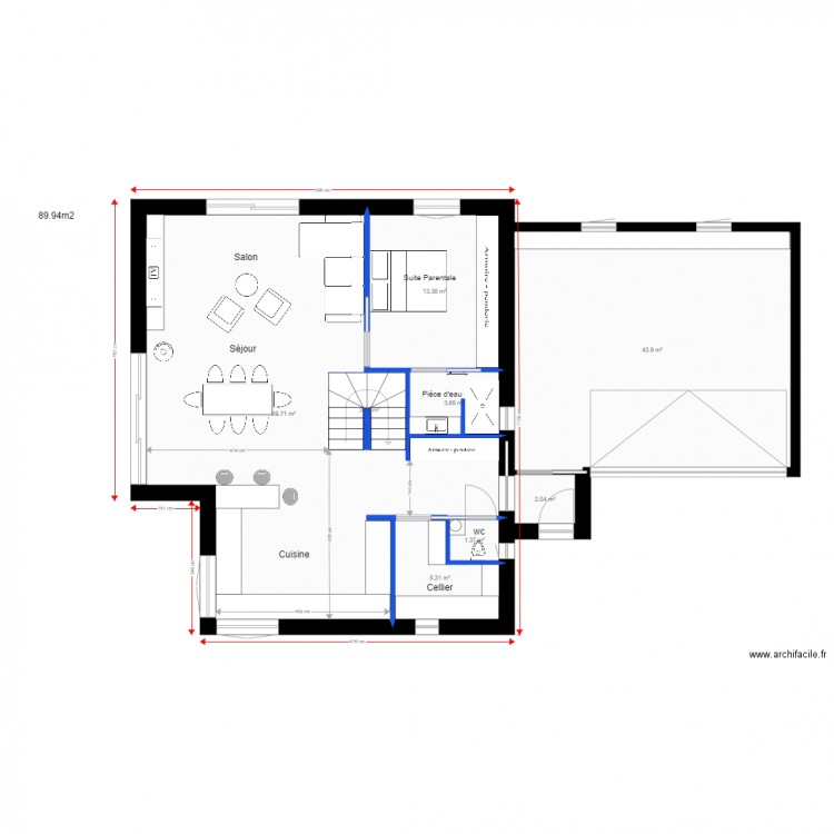 Choisy version rossy modif. Plan de 0 pièce et 0 m2