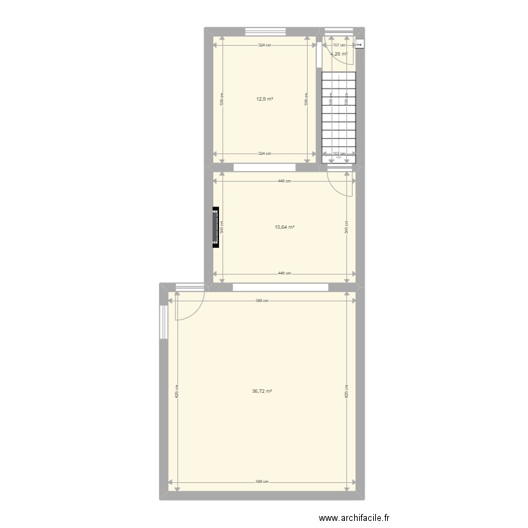 plan Jérôme avec modification. Plan de 8 pièces et 133 m2