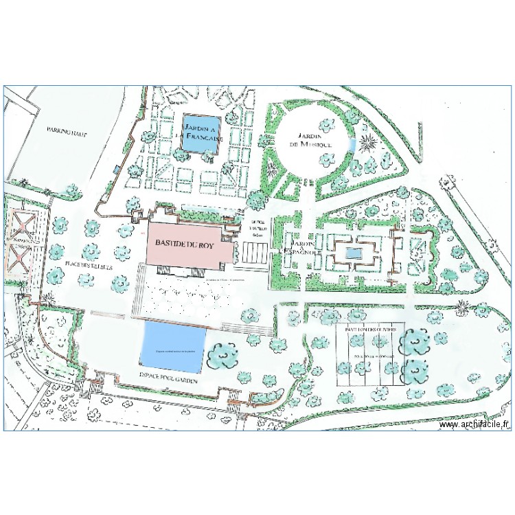 Cour d honneur diner 200 personnes. Plan de 0 pièce et 0 m2