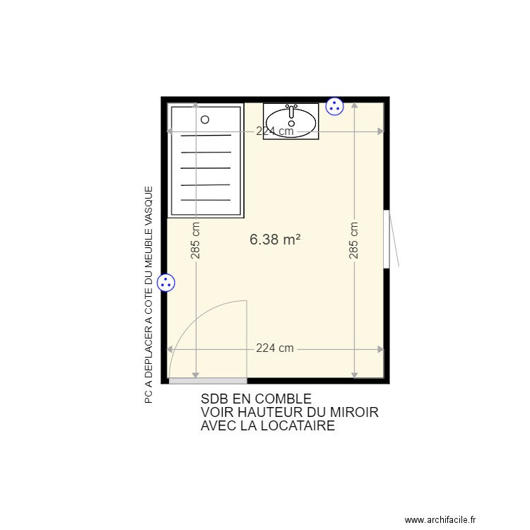 CAILLIERET EMILIE . Plan de 0 pièce et 0 m2