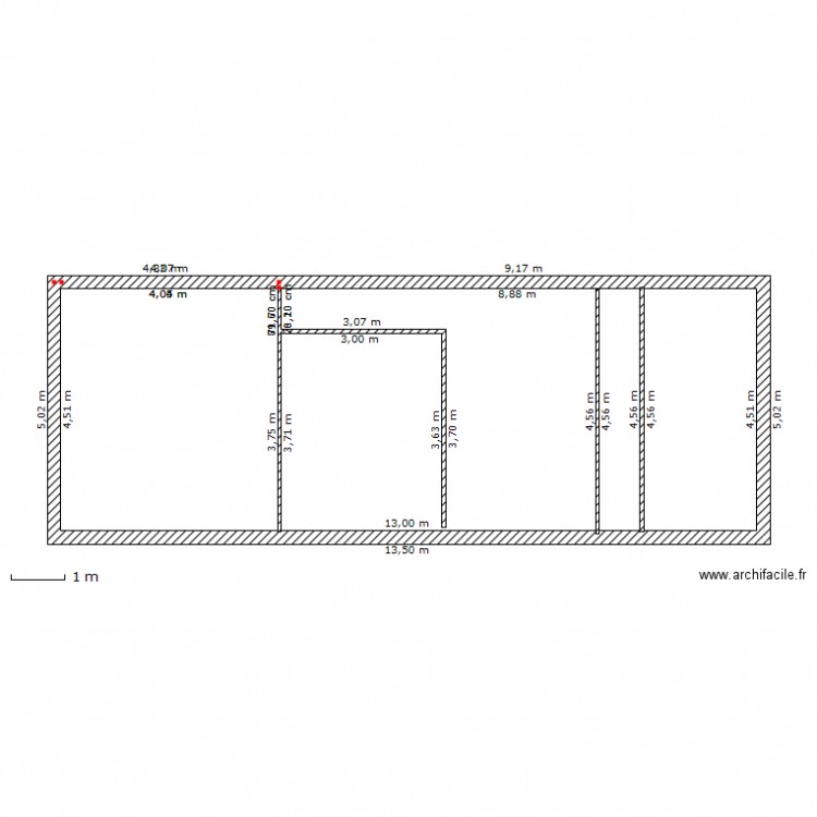 Etage chambre et bureau. Plan de 0 pièce et 0 m2